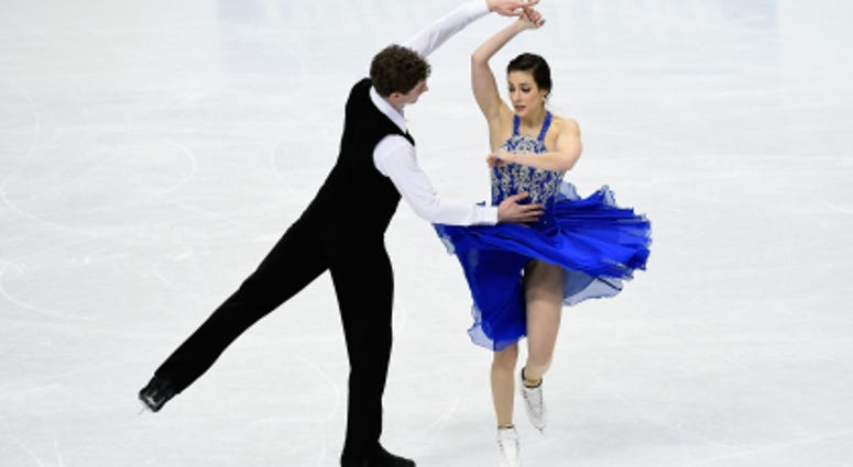 ST PAUL, MN – JANUARY 22: Alissandra Aronow and Collin Brubaker compete in the Short Dance at the 2016 Prudential U.S. Figure Skating Championship on January 22, 2016 at Xcel Energy Center in St Paul, Minnesota.