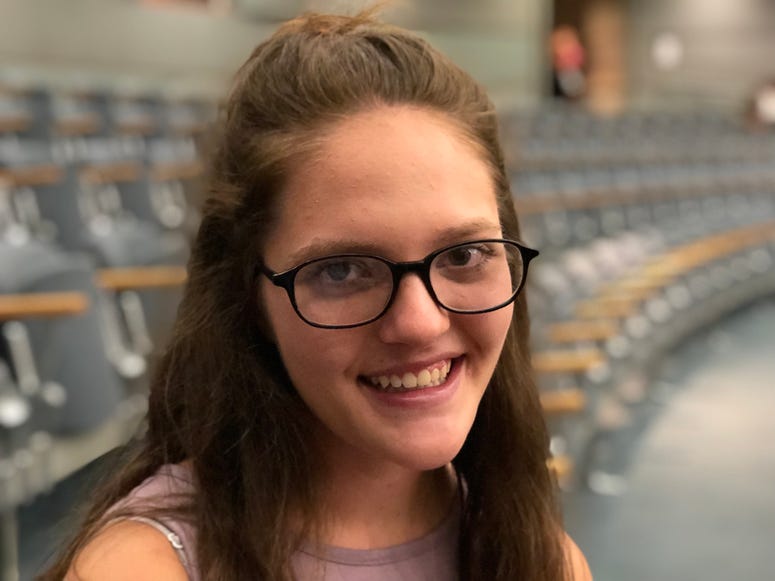 Samantha Young attends the DCFS scholarship ceremony Friday, July 27 at the Thompson Center. Samantha Young attends the DCFS scholarship ceremony Friday, July 27 at the Thompson Center.