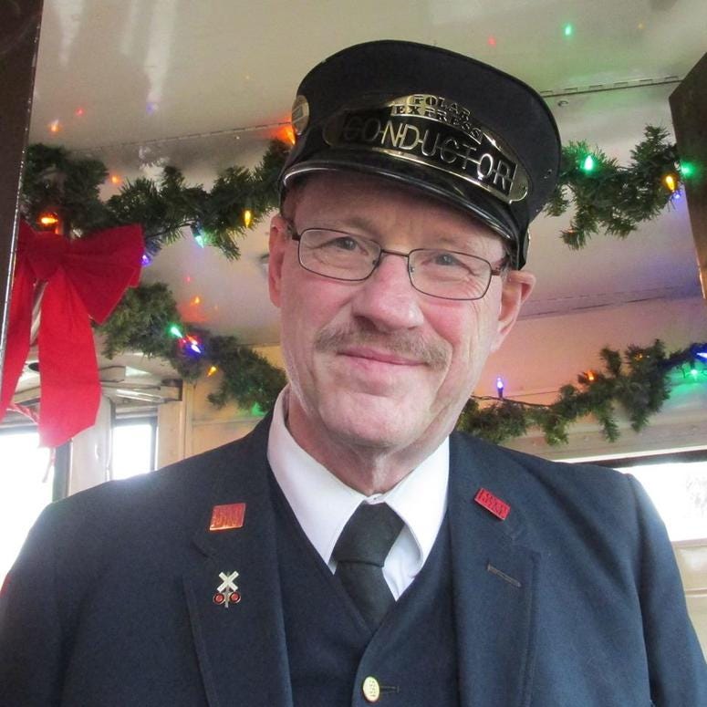 Bob Roberts conducting trains Bob Roberts conducting trains