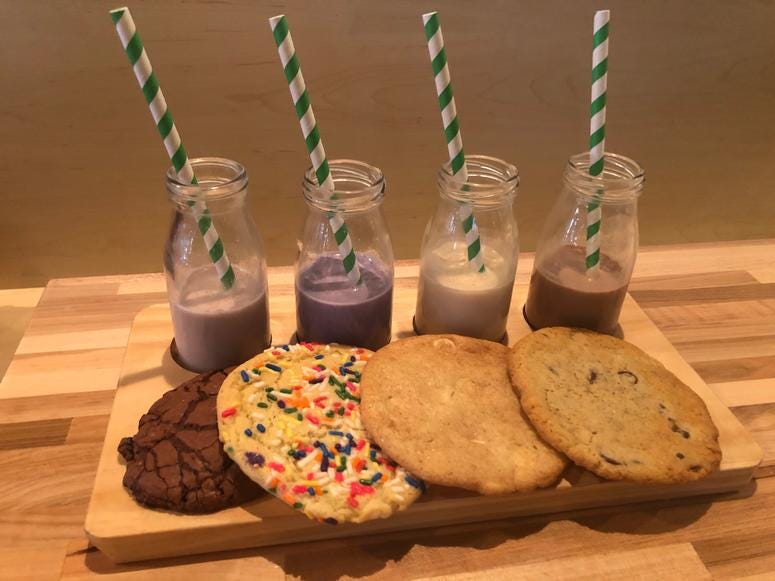 JoJo’s Milk Bar cookie flight JoJo’s Milk Bar cookie flight