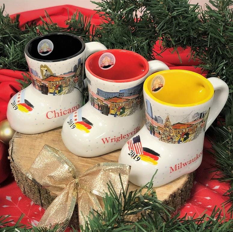 Christkindlmarket 2019 Boot Mugs Christkindlmarket 2019 Boot Mugs