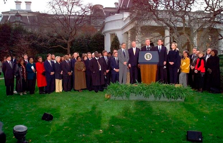 Bill Clinton and Dems 1998