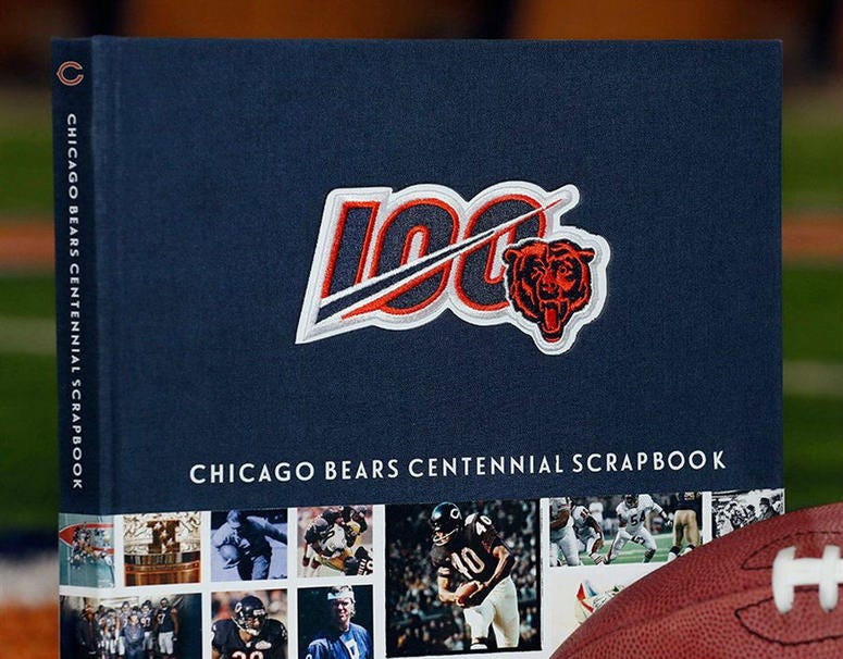 Chicago Bears Centennial Scrapbook Chicago Bears Centennial Scrapbook