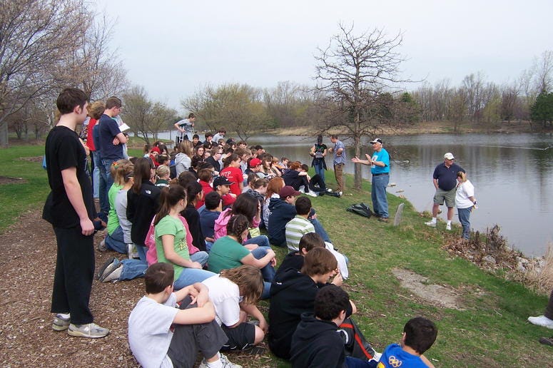 Dick Thomas at Earth Day 2008 at the Lake Katherine Nature Center in Palos Heights. Dick Thomas at Earth Day 2008 at the Lake Katherine Nature Center in Palos Heights.
