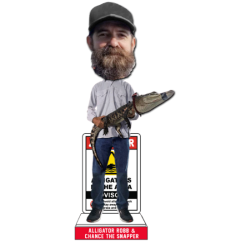 Frank “Alligator” Robb and Chance the Snapper Dual Bobblehead Frank “Alligator” Robb and Chance the Snapper Dual Bobblehead