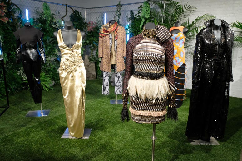 Fashion on display at the Marvel Studios Black Panther Welcome to Wakanda New York Fashion Week Showcase at Industria Studios on February 12, 2018 in New York City. Fashion on display at the Marvel Studios Black Panther Welcome to Wakanda New York Fashion Week Showcase at Industria Studios on February 12, 2018 in New York City.