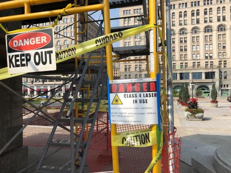 Grant Park Bronze Indian Statues Receive Restoration Work