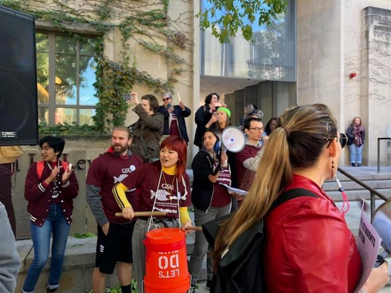 Graduate Student Workers Stage Walkout