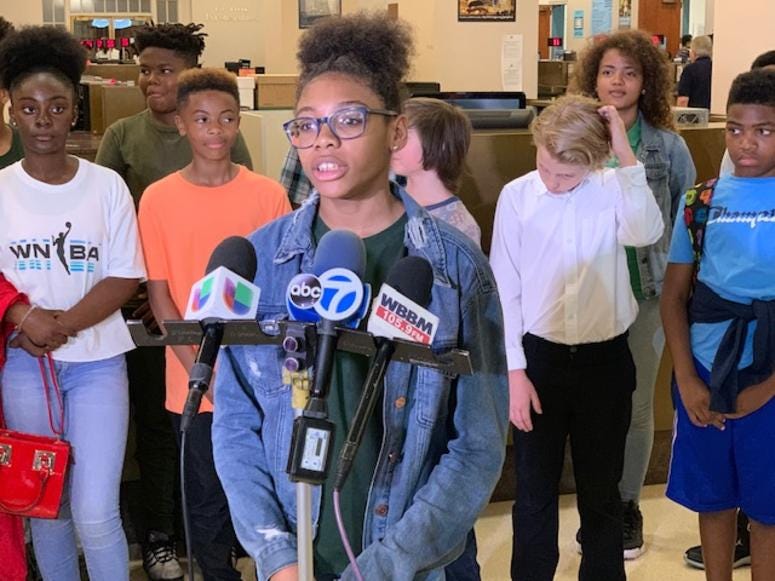 Science teacher Vicky Drewa says her students are studying climate change. Science teacher Vicky Drewa says her students are studying climate change.