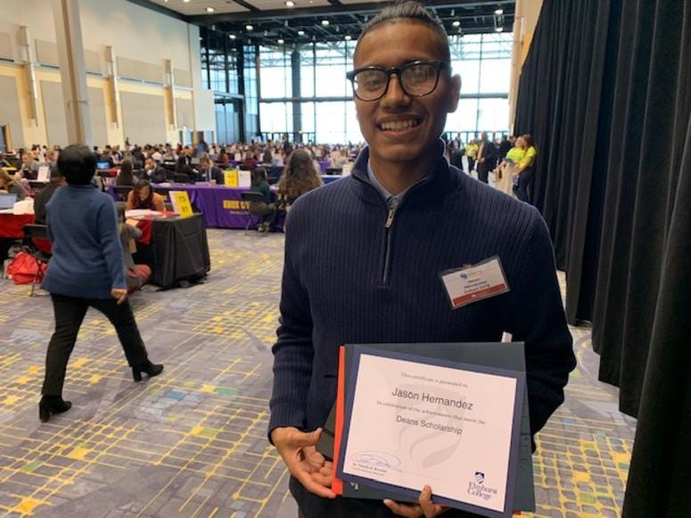 Jason Hernandez is a senior at Intrinsic Charter High school. He was accepted to Elmhurst College.