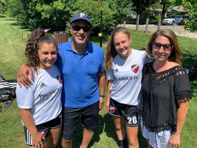Four young women from the Chicago suburbs are heading to the World Cup of Youth Soccer. Four young women from the Chicago suburbs are heading to the World Cup of Youth Soccer.