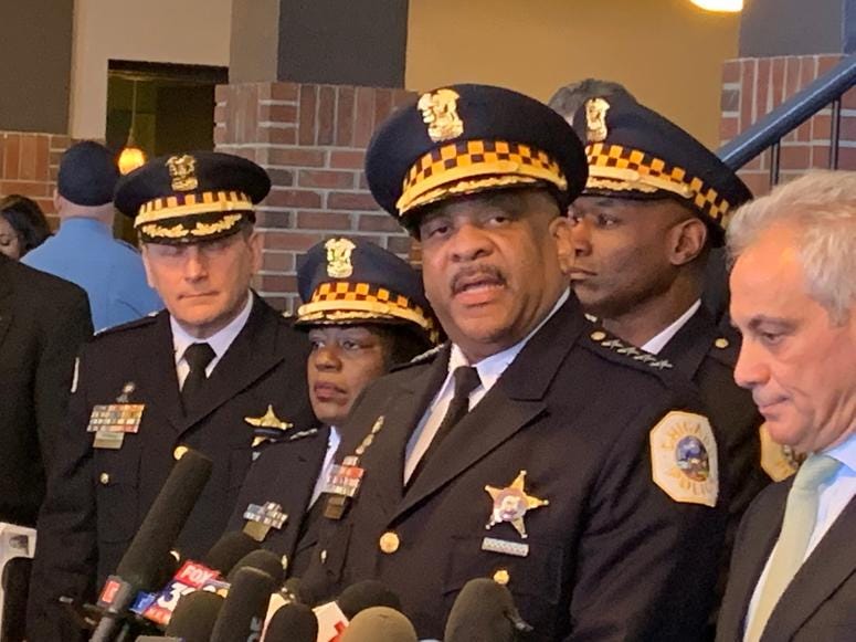 Johnson addressed the media Tuesday at Navy Pier after hearing the charges were dropped. Johnson addressed the media Tuesday at Navy Pier after hearing the charges were dropped.