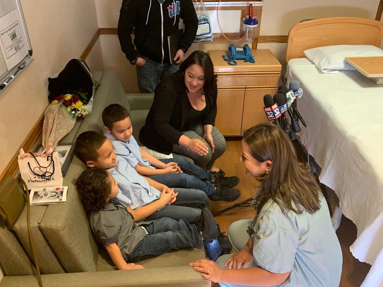A Chicago mother issues a desperate plea on social media to find the nurse who saved her son's life shortly after he was born. Today, an emotional reunion nearly three years in the making.