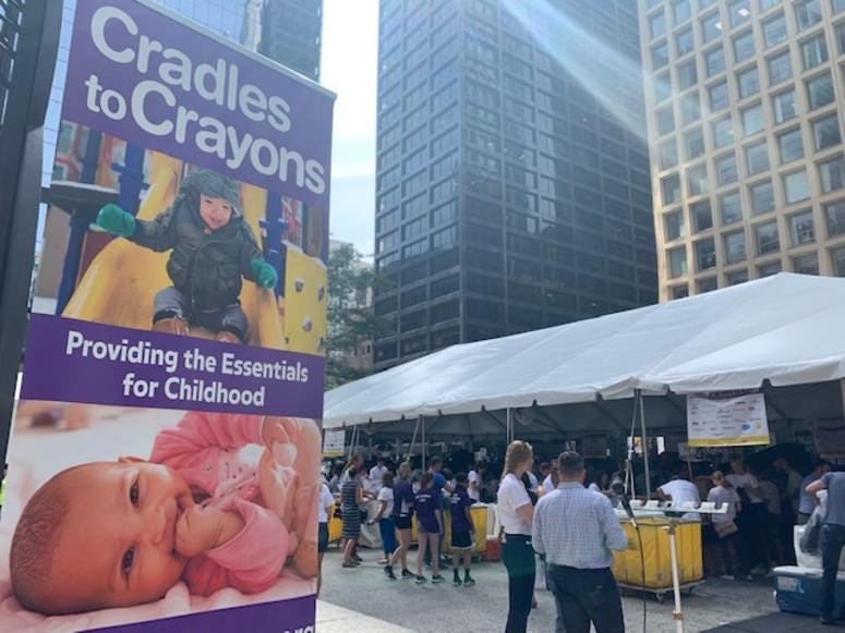 Cradles 2 Crayons Hosts Fourth Annual Backpack-A-Thon At Daley Plaza Cradles 2 Crayons Hosts Fourth Annual Backpack-A-Thon At Daley Plaza