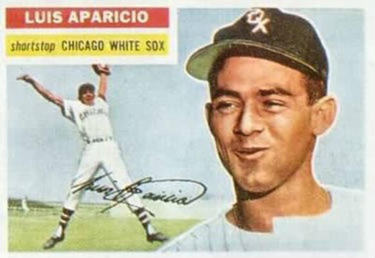 Luis Aparicio Topps baseball card Luis Aparicio Topps baseball card