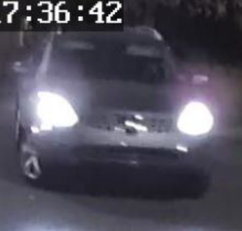 A surveillance photo of a Nissan Rogue used in the fatal shooting of 46-year-old Peter Rim.