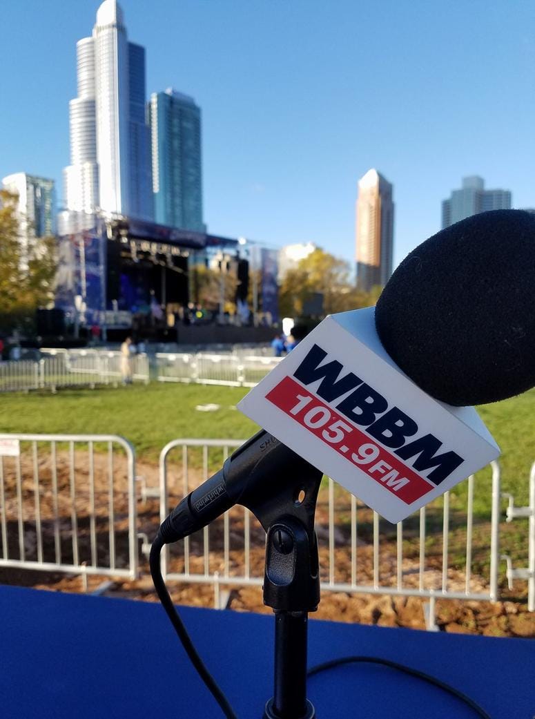 WBBM at the Cubs Championship Rally