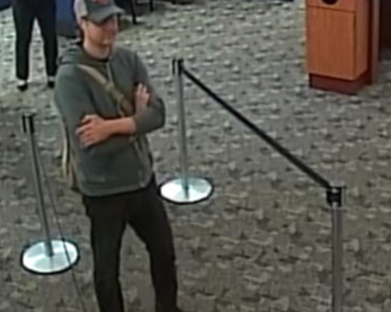 A surveillance photo of a man who robbed three northwest suburban bank branches in less than a month. | FBI A surveillance photo of a man who robbed three northwest suburban bank branches in less than a month. | FBI