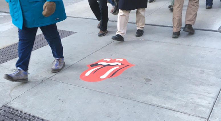 Rolling Stones logo in Chicago