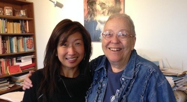 Jennifer Kim Matsuzawa (left) with The People's Music School founder, Rita Simo