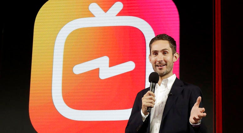 Kevin Systrom, CEO and co-founder of Instagram, prepares for Wednesday's announcement about IGTV in San Francisco.