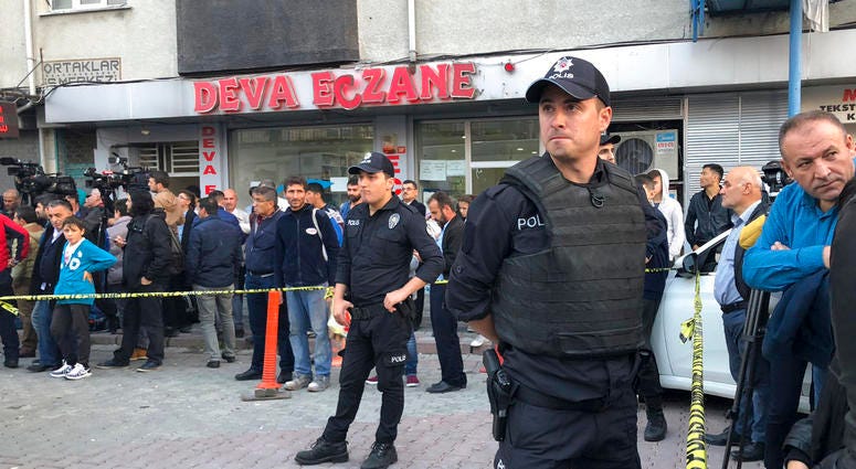 Turkish police cordon off an area close to an underground car park, where a Saudi where authorities earlier found a vehicle belonging to the Saudi Consulate, in Istanbul, Monday, Oct. 22, 2018. Turkish crime-scene investigators have arrived at the park, w Turkish police cordon off an area close to an underground car park, where a Saudi where authorities earlier found a vehicle belonging to the Saudi Consulate, in Istanbul, Monday, Oct. 22, 2018. Turkish crime-scene investigators have arrived at the park, w
