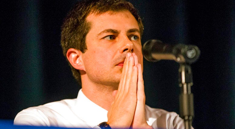 Democratic presidential candidate and South Bend Mayor Pete Buttigieg looks on during a town hall community meeting, Sunday, June 23, 2019, at Washington High School in South Bend, Ind. Democratic presidential candidate and South Bend Mayor Pete Buttigieg looks on during a town hall community meeting, Sunday, June 23, 2019, at Washington High School in South Bend, Ind.