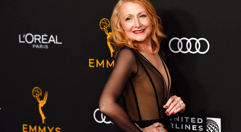 Actress Patricia Clarkson poses at the Performers Nominee Reception for Sunday's 71st Primetime Emmy Awards, Friday, Sept. 20, 2019, in Beverly Hills, Calif. Actress Patricia Clarkson