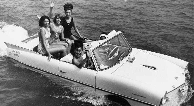 Beauty Queens in Car 1966