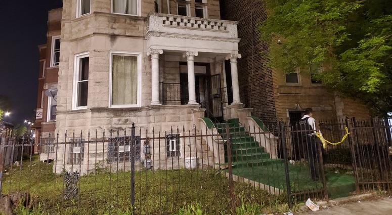 Chicago Police investigating the scene where a person was shot and killed in the 3300 block of West Douglas. Chicago Police investigating the scene where a person was shot and killed in the 3300 block of West Douglas.