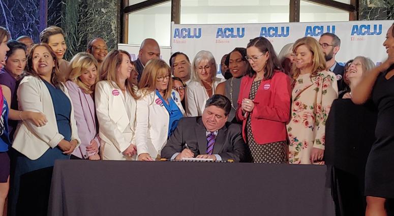 Governor JB Pritzker signed Wednesday the Reproductive Health Act into law. Governor JB Pritzker signed Wednesday the Reproductive Health Act into law.