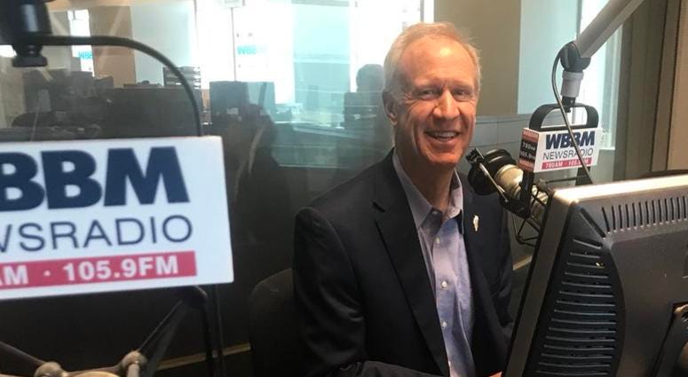 Governor Rauner Wishes WBBM Newsradio Happy Birthday