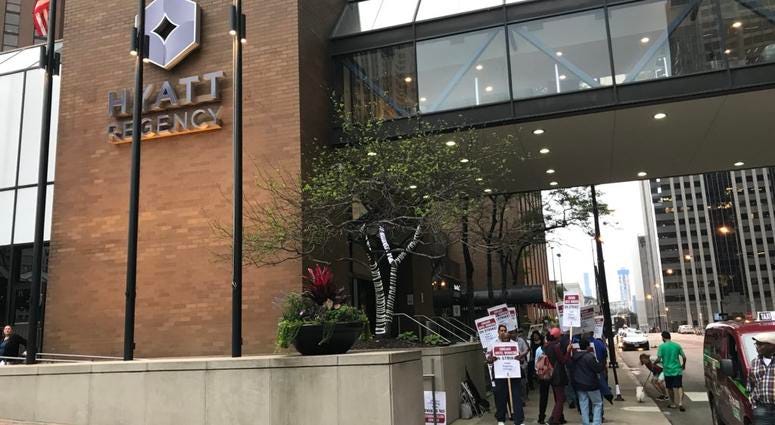 Chicago hotel workers strike in pursuit of better benefits