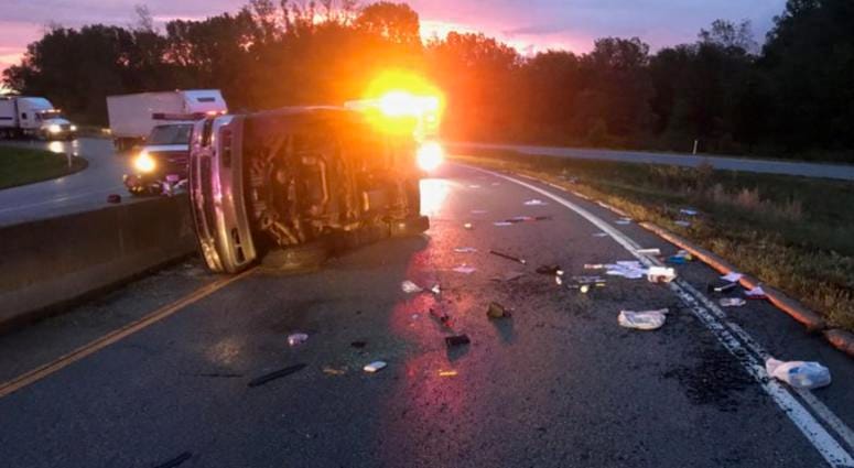 Fatal rollover crash Indiana Toll Road Fatal rollover crash Indiana Toll Road