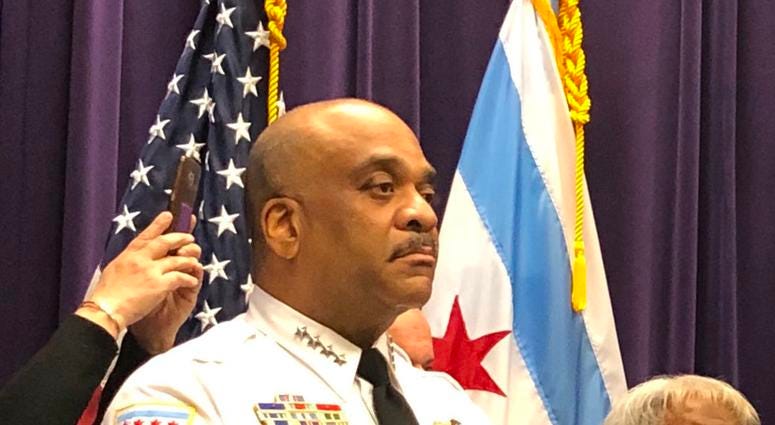 Chicago Police Supt. Eddie Johnson, Mayor Rahm Emanuel Chicago Police Supt. Eddie Johnson, Mayor Rahm Emanuel