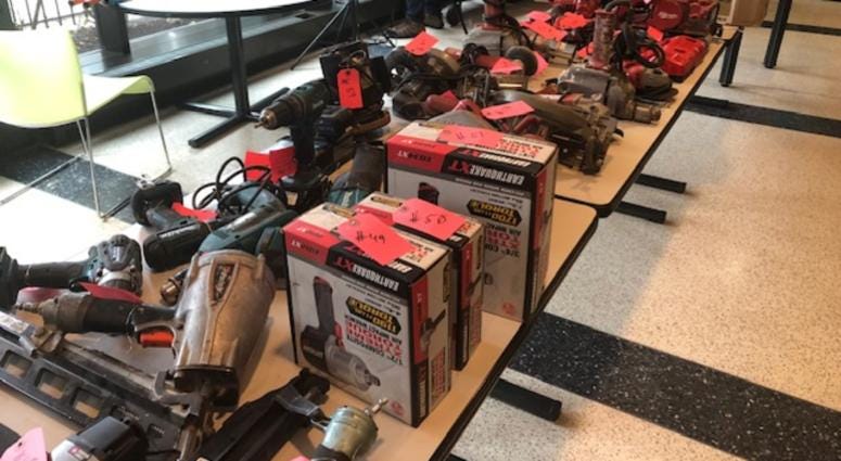 The 10th District police station on Chicago’s West side is hosting a show-and-tell, hoping to get tools taken in burglaries back to their owners.