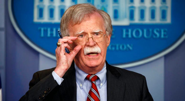 National security adviser John Bolton speaks during the daily press briefing at the White House, Thursday, Aug. 2, 2018, in Washington. National security adviser John Bolton speaks during the daily press briefing at the White House, Thursday, Aug. 2, 2018, in Washington.
