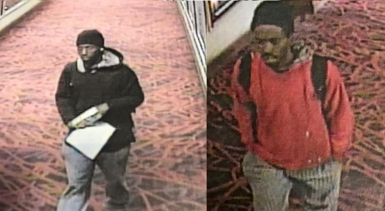 Surveillance images of a person of interest in a fatal stabbing March 24 at the Harah's Joliet Hotel and Casino. Surveillance images of a person of interest in a fatal stabbing March 24 at the Harah's Joliet Hotel and Casino.