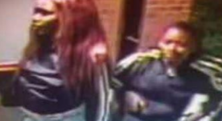 Surveillance photos of two people suspected of being involved in an attempted armed robbery on Aug. 15