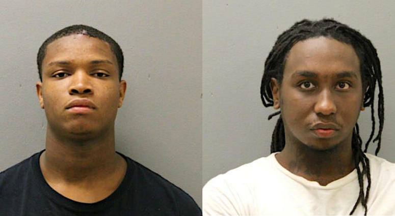 Montrel Kennedy, 19 (left) and Drew Logan, 19