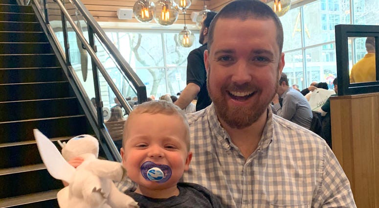 James McCarthy with his donor Spencer Hiestand