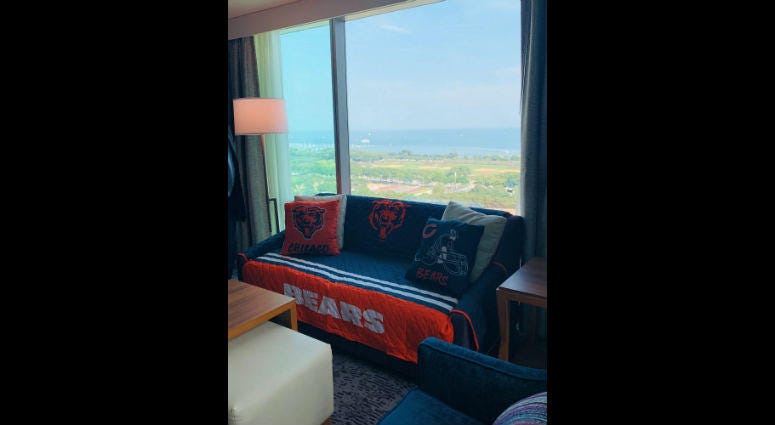 “Ultimate Bears Suite” at Homewood Suites by Hilton Chicago Downtown South Loop “Ultimate Bears Suite” at Homewood Suites by Hilton Chicago Downtown South Loop