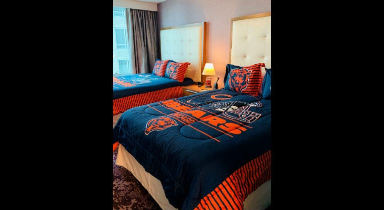 “Ultimate Bears Suite” at Homewood Suites by Hilton Chicago Downtown South Loop “Ultimate Bears Suite” at Homewood Suites by Hilton Chicago Downtown South Loop