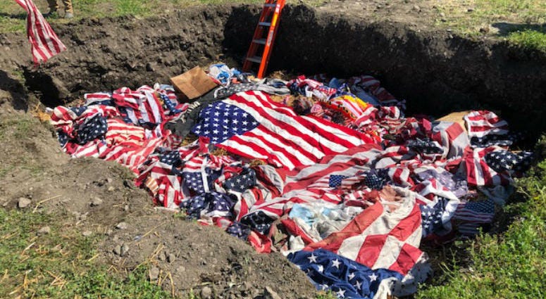 On this Flag Day, the city of Chicago carried on a 13-year tradition, burning American Flags that have become worn out. On this Flag Day, the city of Chicago carried on a 13-year tradition, burning American Flags that have become worn out.