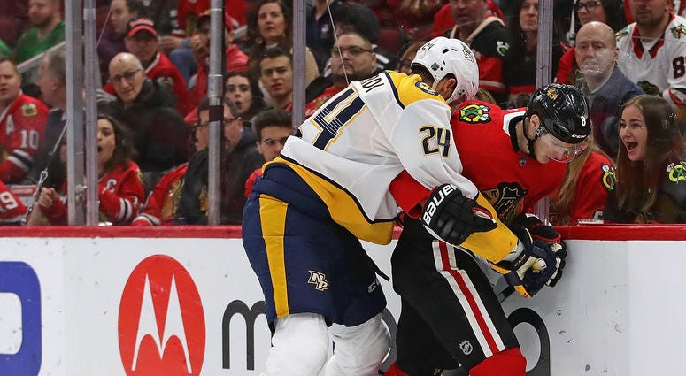 (Photo by Jonathan Daniel/Getty Images) Blackhawks Predators