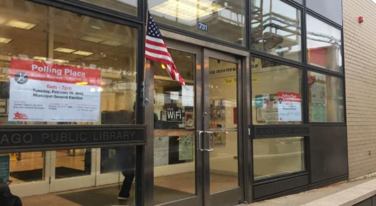 polling place in the 20th Ward at 63rd and Evans in the Woodlawn neighborhood.