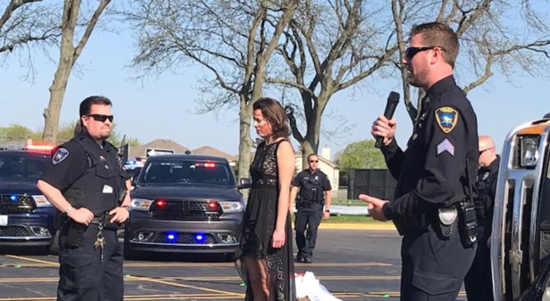 “Fatal Prom” crash scenario at Glenbard North High School. “Fatal Prom” crash scenario at Glenbard North High School.