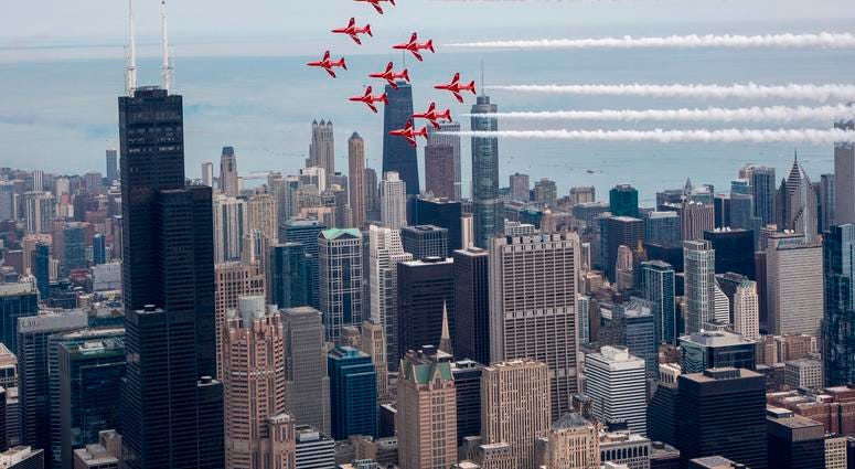 Red Arrows in Chicago Red Arrows in Chicago