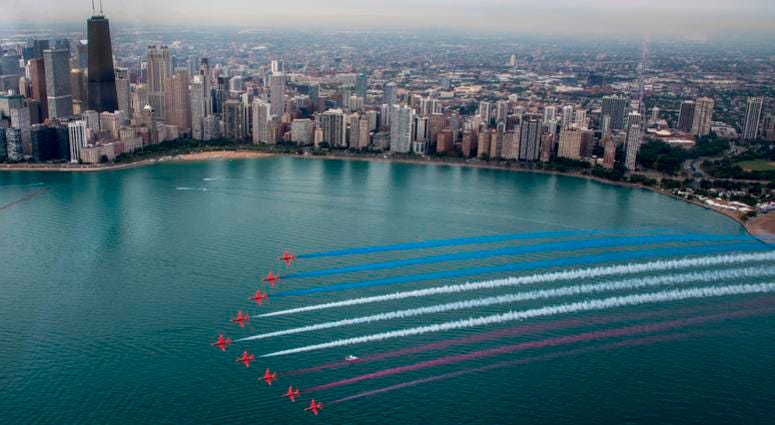 Red Arrows in Chicago Red Arrows in Chicago