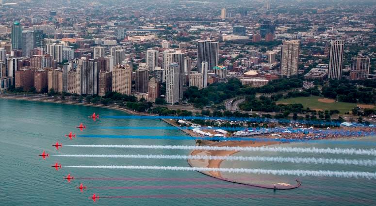 Red Arrows in Chicago Red Arrows in Chicago